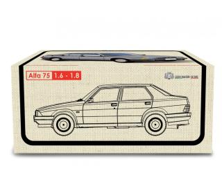 Alfa 75 1.6-1.8 1985 Verde metallizzato Laudoracing 1:18 Resinemodell (Türen, Motorhaube... nicht zu öffnen!)